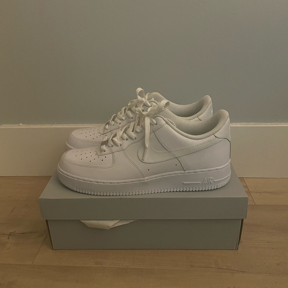 White Nike Air Force 1 Low’s
